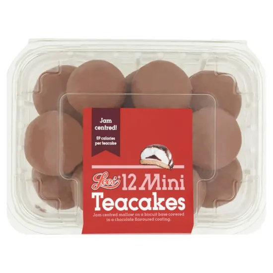 Lee's 12 Mini Jam Teacakes 168g
