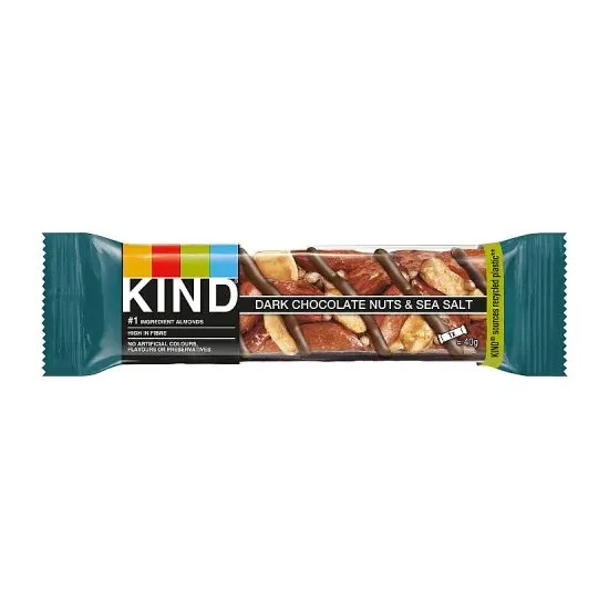 KIND Dark Chocolate Nuts & Sea Salt Bar 40g