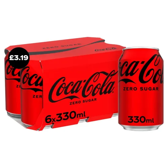 Coke Zero 6Pk PMP 330ml