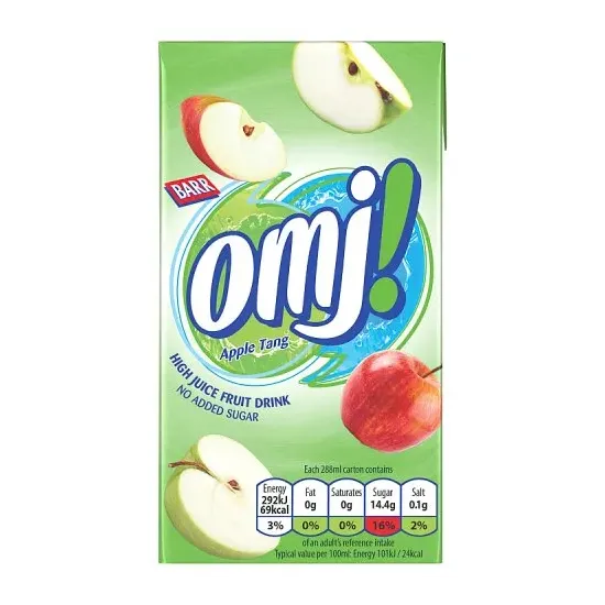 OMJ! Apple Tang Still Fruit Drink 288ml