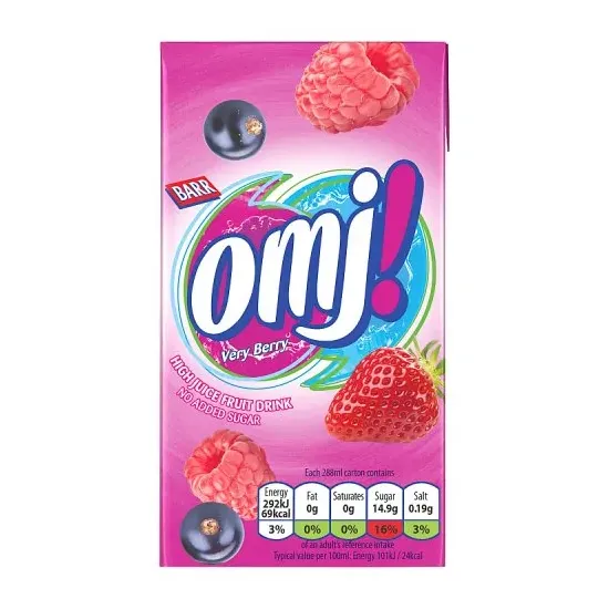 OMJ! Very Berry Still Fruit Drink 288ml