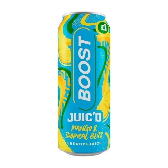 Boost Energy Juic’d Mango & Tropical Blitz PMP 500ml