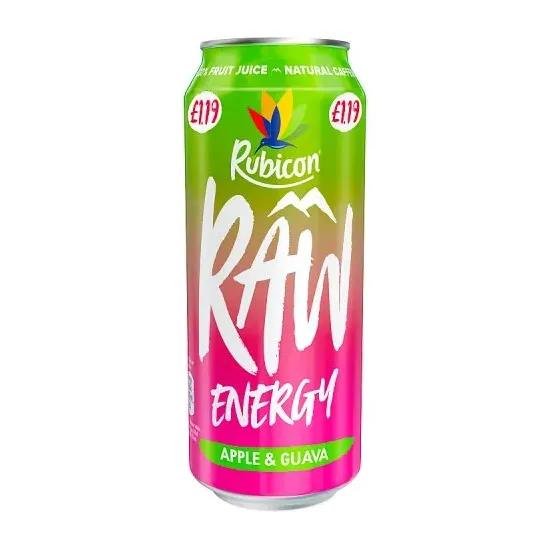 Rubicon Raw Energy Apple Guava PMP 500ml