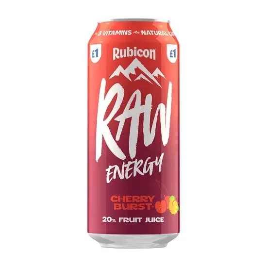 Rubicon Raw Energy Cherry Burst PMP 500ml