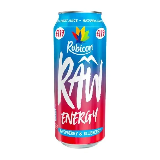 Rubicon Raw Energy Raspberry Blueberry PMP 500ml