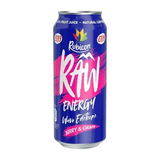 Rubicon Raw Energy Wave Berry Grape PMP 500ml