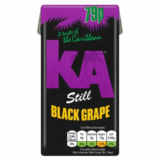 KA Still Black Grape PMP 288ml