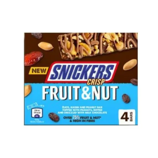 Snickers Crisp Fruit & Nut Triple Treat 4pk (4x32g)