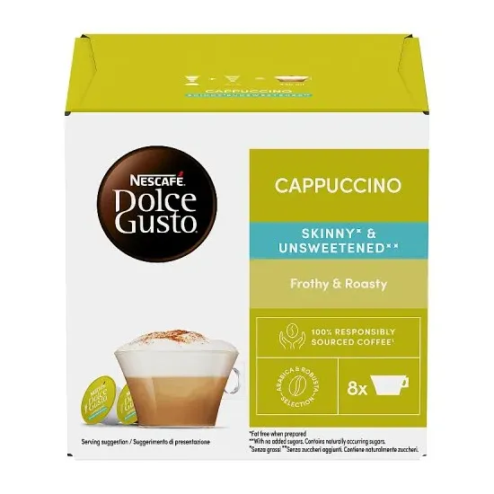 Nescafe Dolce Gusto Pods - Cappuccino Skinny & Unsweetened