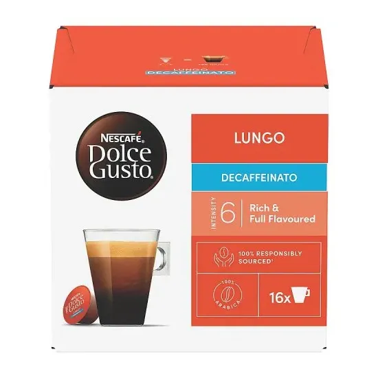 Nescafe Dolce Gusto Pods - Lungo Decaffeinato