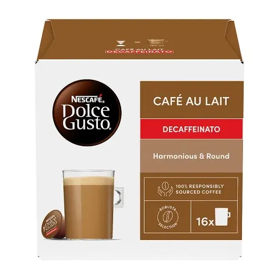 Nescafe Dolce Gusto Pods - Cafe Au Lait Decaffeinato
