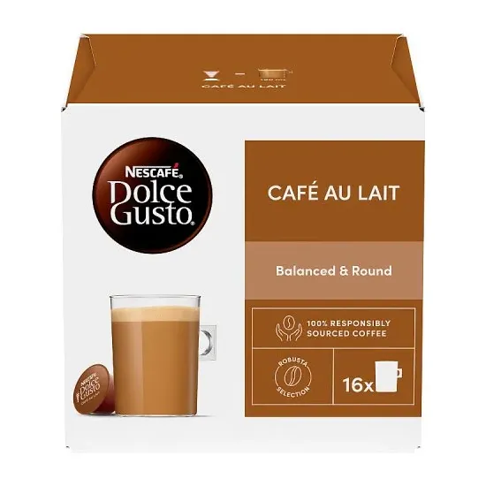 Nescafe Dolce Gusto Pods - Cafe Au Lait (16pk)
