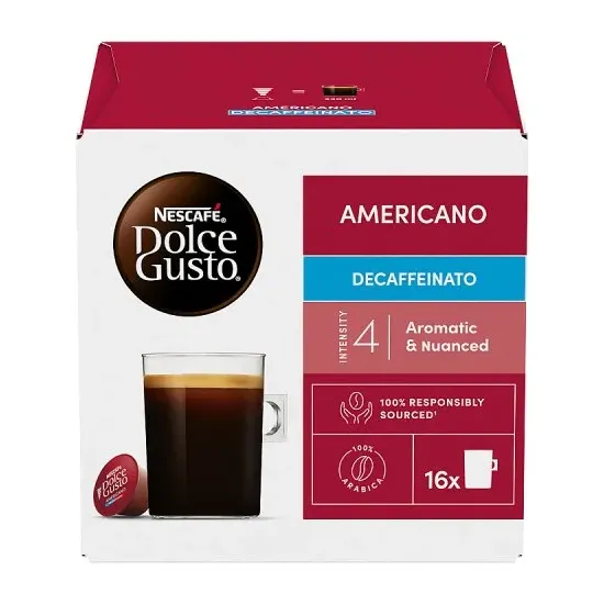 Nescafe Dolce Gusto Pods - Americano Decaffeinato