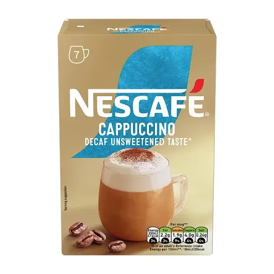 Nescafe Cappuccino Decaf Sachets 7x15g
