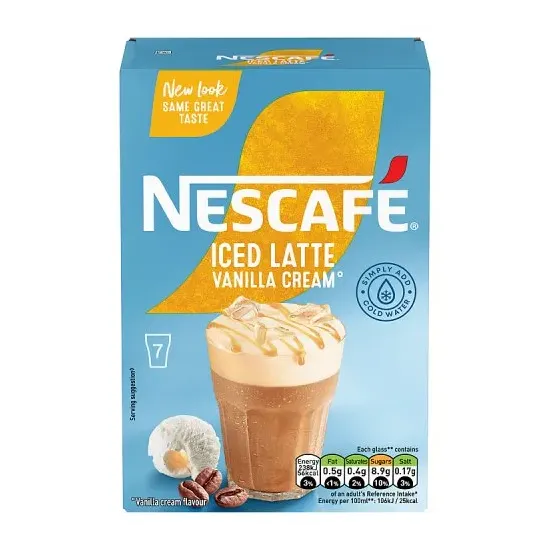 Nescafe Iced Vanilla Latte Sachets 7x15g