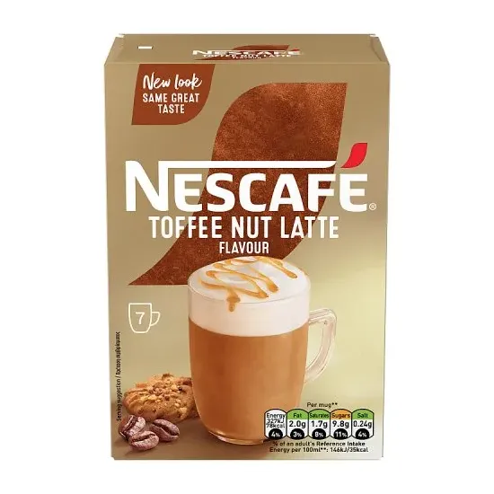 Nescafe Latte Toffee Nut Latte Sachets 7x18.6g