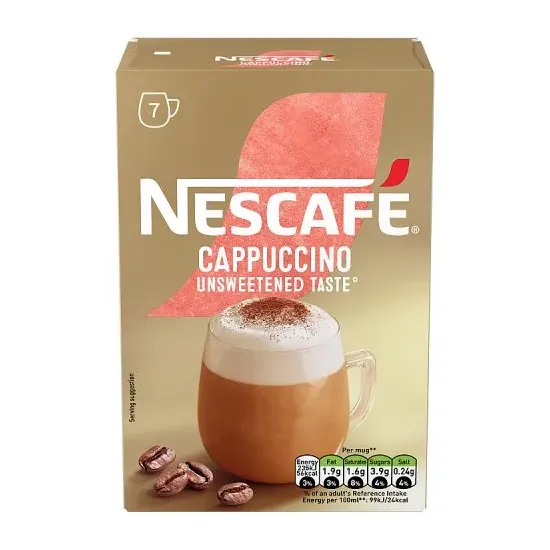 Nescafe Cappuccino Unsweetened Sachets 7x14.2g