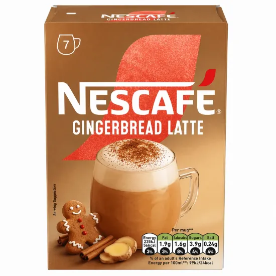 Nescafe Gingerbread Latte Sachets 7x18.5g