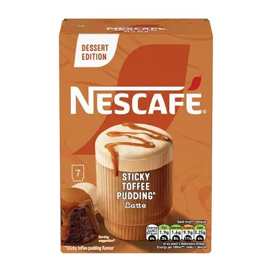 Nescafe Sticky Toffee Pudding Latte Sachets 7x20g