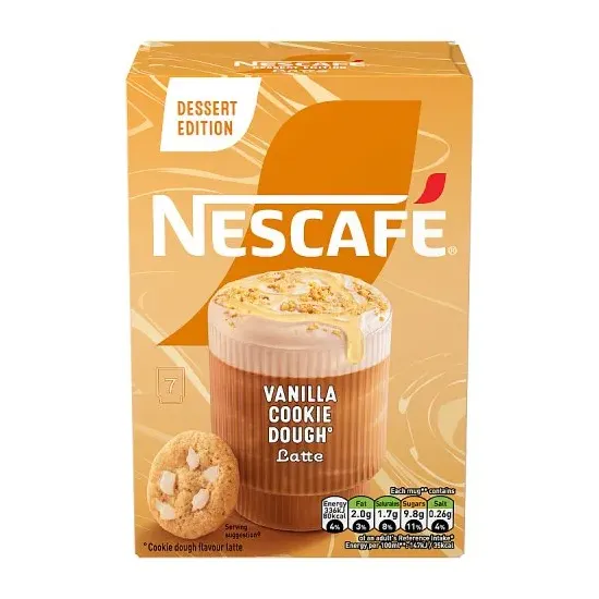 Nescafe Latte Vanilla Cookie Dough Sachets 7x19.5g