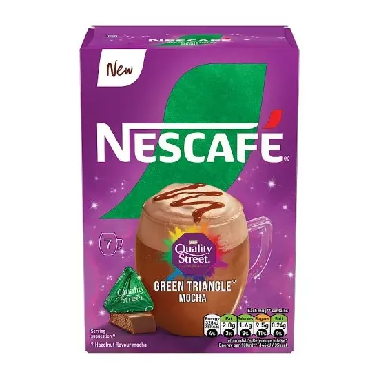 Nescafe Mocha Quality Street Choco Hazelnut Sachets 7x19g