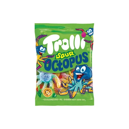 Trolli Sour Octopus Bags 100g