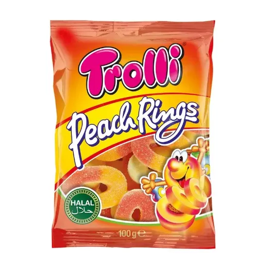 Trolli Peach Rings Bags (Halal) 100g
