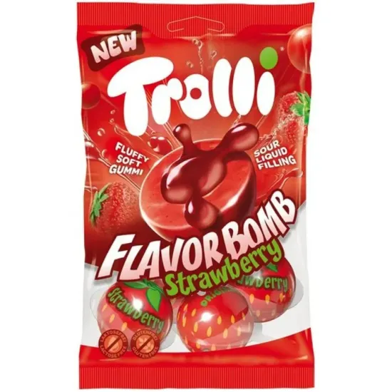 Trolli Flavorbomb Strawberry Bags 75g