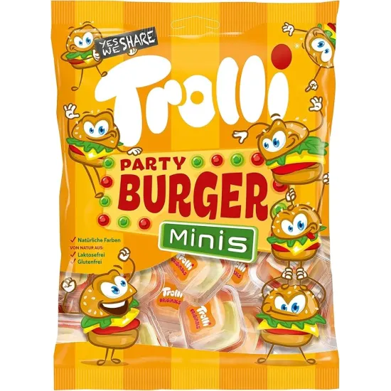 Trolli Party Burger Minis Bag 100g