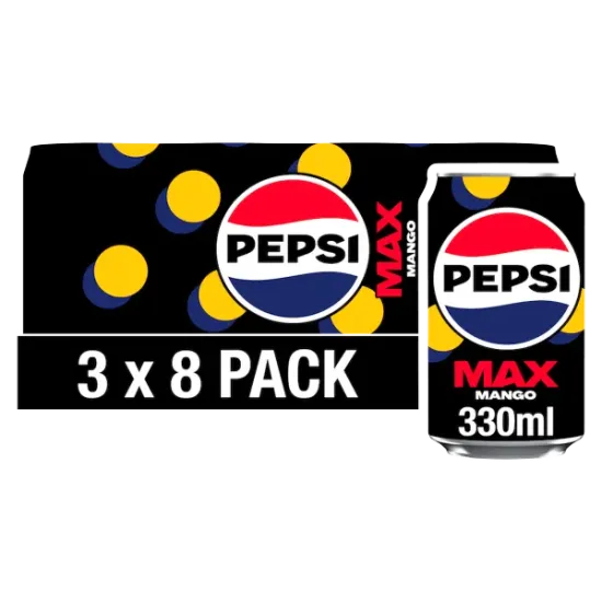 Pepsi Max Mango 8Pk 330ml