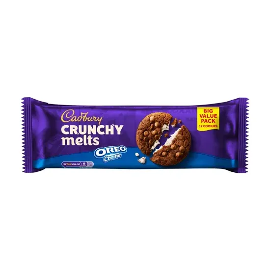 Cadbury Crunchy Melts Oreo Creme Chocolate Cookies 312g