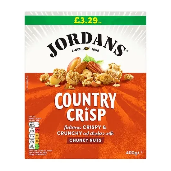 Jordans Country Crisp Chunky Nut PMP 400g