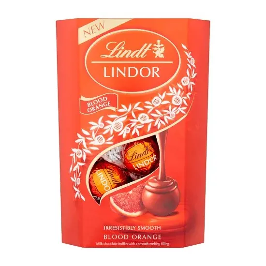 Lindt Lindor Blood Orange Cornet 200g