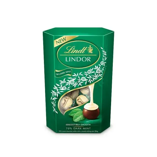 Lindt Lindor Dark Mint Cornet 200g