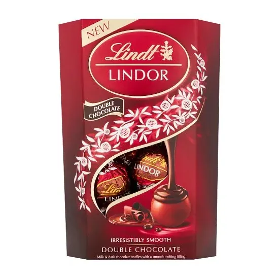 Lindt Lindor Double Chocolate Cornet 200g