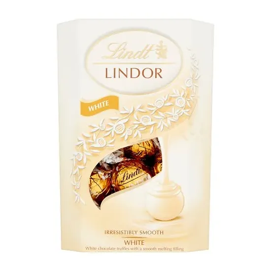 Lindt Lindor White Chocolate Cornet 200g