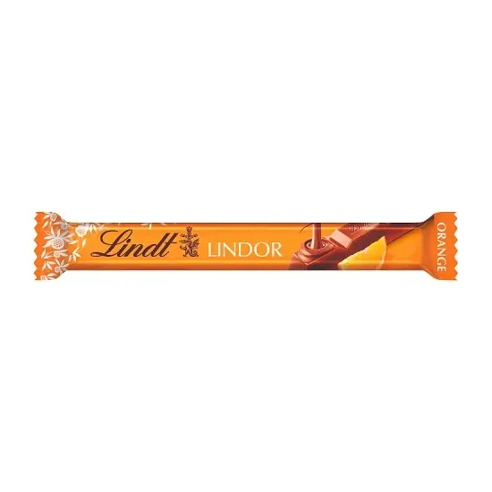Lindt Lindor Milk Chocolate Bar Orange 38g