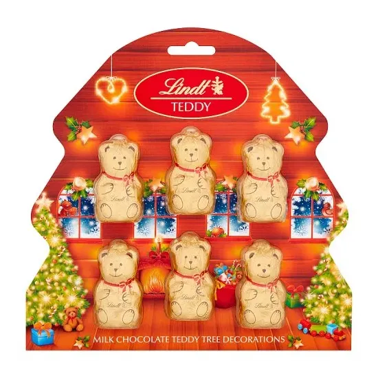 Lindt Teddy Bear Milk Chocolate Tree Decorations 60g