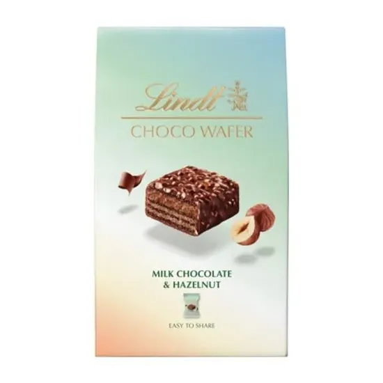 Lindt Choco Wafer Milk Chocolate & Hazelnut Sharing 135g