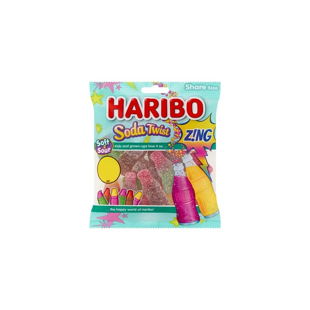 Haribo Soda Twist Zing PMP 160g Haribo Soda Twist Zing PMP 160g