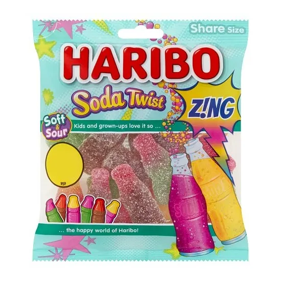 Haribo Soda Twist Zing PMP 160g Haribo Soda Twist Zing PMP 160g