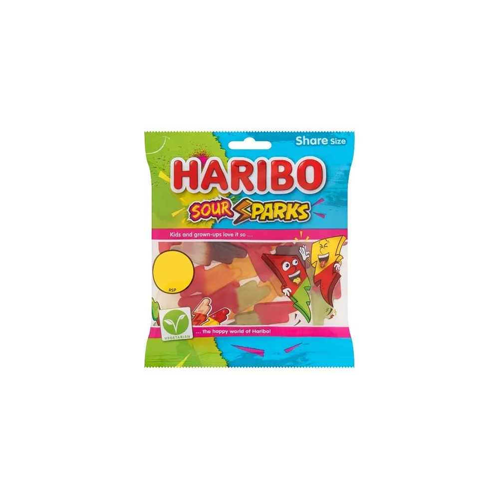 Haribo Sour Sparks PMP 140g Haribo Sour Sparks PMP 140g