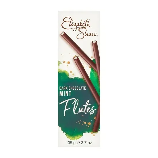 Elizabeth Shaw Flutes Dark Chocolate Mint 105g