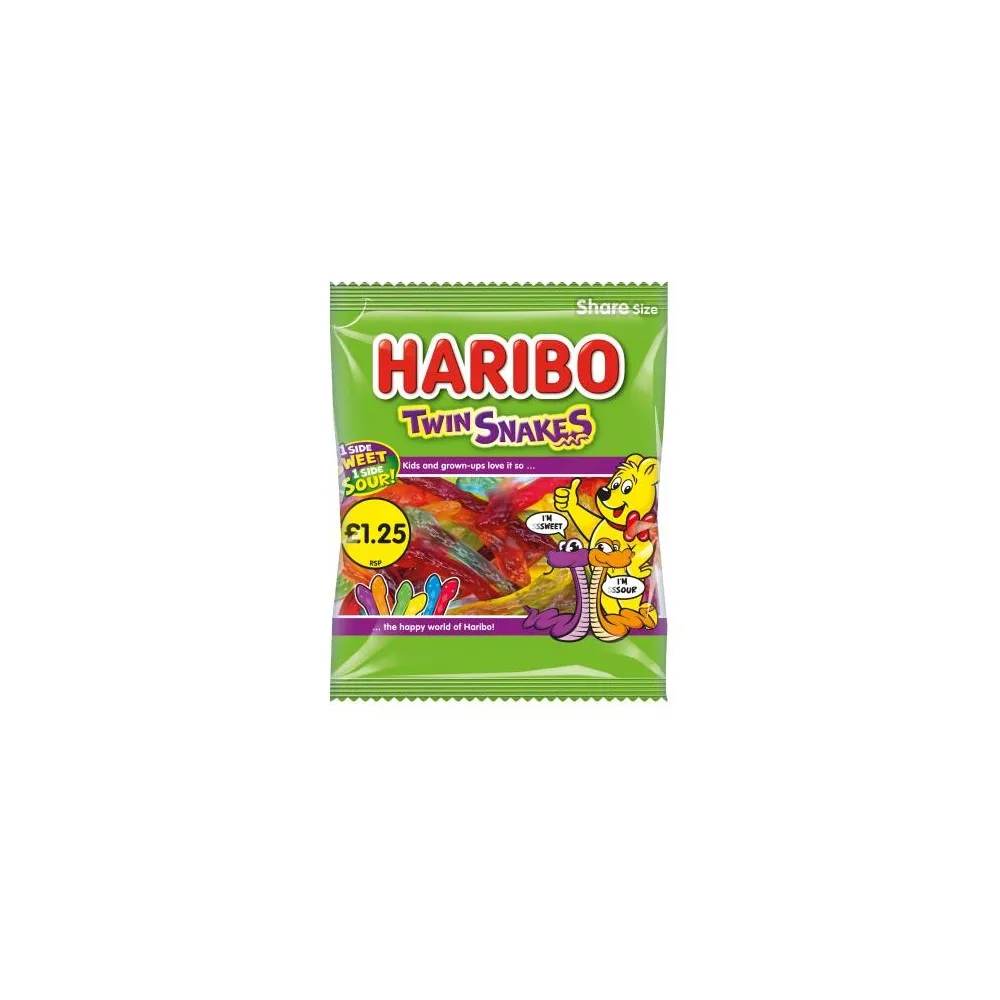 Haribo Twin Snakes PMP 140g Haribo Twin Snakes PMP 140g