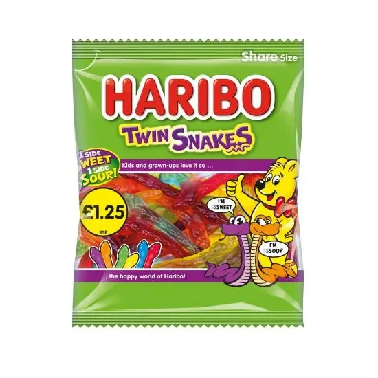 Haribo Twin Snakes PMP 140g Haribo Twin Snakes PMP 140g