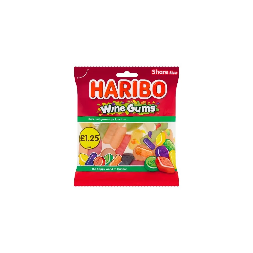 Haribo Wine Gums PMP 140g Haribo Wine Gums PMP 140g