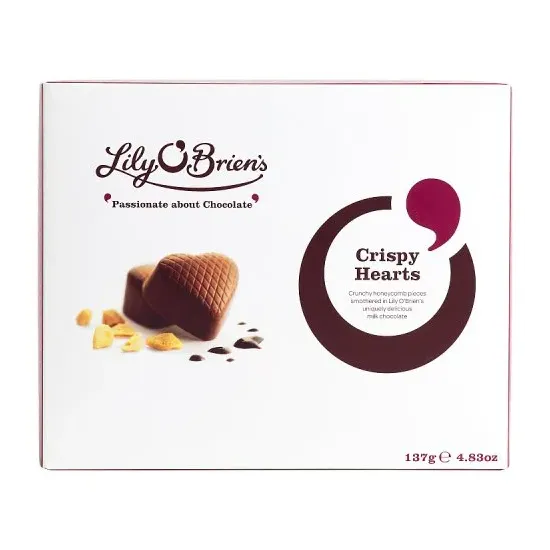 Lily O'Briens Crispy Hearts Box 137g