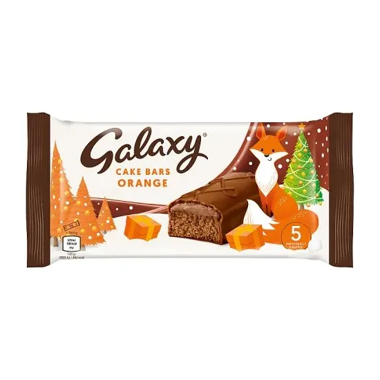 Galaxy Chocolate Orange Festive Cake 5Pk 144g