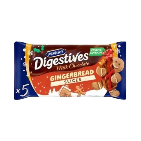 McVities Digestive Gingerbread Slices 5Pk 114.1g