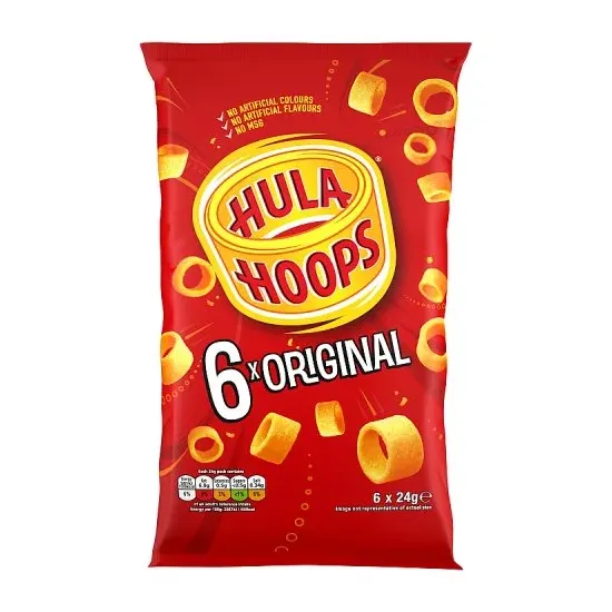 Hula Hoops Original Multipack Crisps 6 Pack